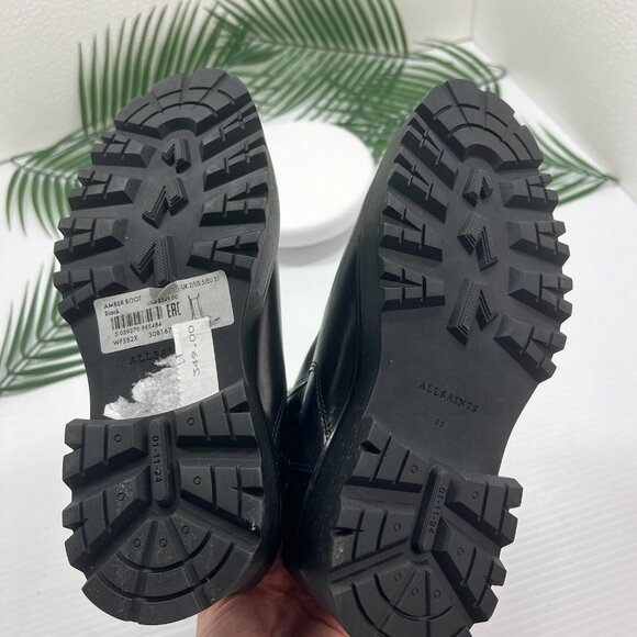 All Saints Black Ankle Boots - Picture 9 of 10